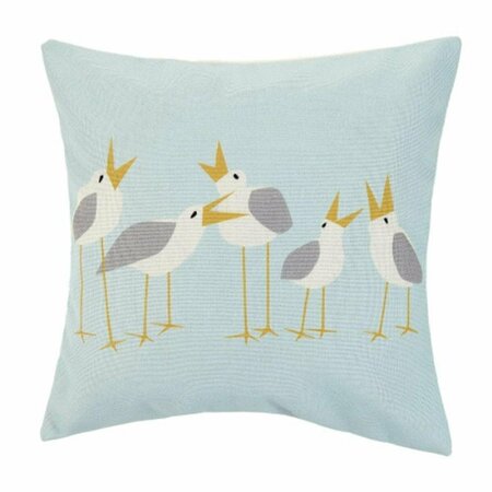 PUESTA EN ESCENA 20 x 20 in. Seagulls Digital Printed Polyester Filler Pillow PU3676369